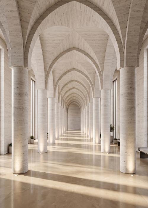 Linear Travertine Light Grey