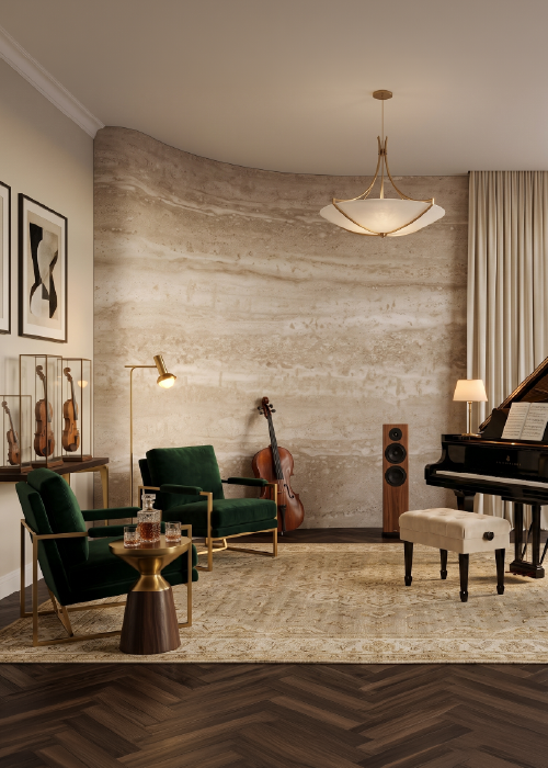 Linear Travertine Brown