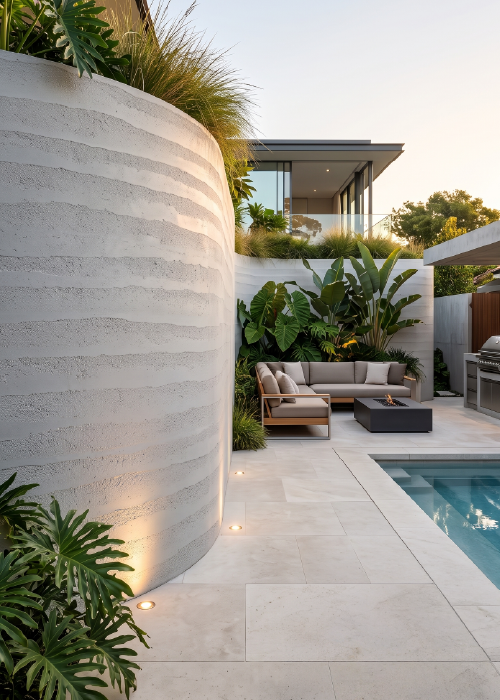 Rammed Earth White